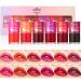 6Pcs Mini Fruit Juice Lip Stain Set 6 Colors Korean Lip Gloss Multi-use Liquid Lipstick for Lips and Cheek Long Lasting Waterproof Do Not Fade High Pigmented Vivid Color Lip Makeup