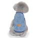 YAODHAOD Dog Sweater Dog Clothes Plush Soft Thick Warm Coat for Winter Dogs Cats Blue Size L Blue L