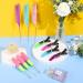 Latch Hook Crochet Needle Set with Stainless Steel Needles, Alligator Hair Clips, and Rat Tail Comb - 10 Pieces for Hair Extension - Buy Online on SooperMarket.com