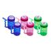 Arrow Home Products Sip A Mug  14oz  6pk - Easy to Grip Plastic Kid's Cup Where the Handle is the Straw - BPA-free with Screw-On Caps Great for Everyday Use  Made in the USA - Assorted Colors