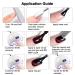 RARJSM Burgundy Cat Eye Gel Nail Polish - Diamond Black Red Velvet Glitter 15ml - UV LED Soak Off for Home Salon Christmas Manicure - Buy Online on SooperMarket.com