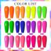 MEET ACROSS Neon Gel Nail Polish Set - 12pcs Fluorescent Colors for Spring & Summer - Perfect Halloween Nail Art - Buy Online on SooperMarket.com