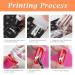 4-Piece Nail Art Stamper Kit | Silicone Clear Stamps & Scraper | DIY Manicure Tools for French Nail Design - Buy Online on SooperMarket.com