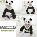 Doladola Baby Panda Hooded Romper | Toddler's Animal Onesie Jumpsuit 18-24 Months - Buy Online on SooperMarket.com