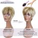 Short Blonde Pixie Cut Wig for Women - Natural Synthetic Hair Daily Cosplay Party Wig #613/27B - Buy Online on SooperMarket.com