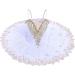 Girls Ballet Leotard with Platter Tutu & Swan Lake Feather Hem, White, 7-8 Years - Buy Online on SooperMarket.com