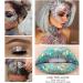 Mermaid Sequins Body Glitter Gel - Long Lasting Makeup for Face, Body, Hair, and Eyes - Silver - Perfect for Festivals and Parties - Easy to Apply and Remove - Buy Online on SooperMarket.com
