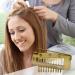 4 Gold Hair Extension Clamps - Metal Wig Clinging Snap Wing Brackets with 10 Teeth for Women's Hair Extensions - Buy Online on SooperMarket.com