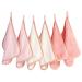Phogary microfiber make-up towel washable for gentle facial cleaning 6 pieces square washcloths microfiber facial towels microfiber towel face makeup remover slab (20x20cm pink) pink 20x20cm 1 piece (6 Pack)