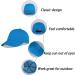 LANGZHEN 100% Cotton Kids Baseball Cap Hat for Girls Boys 2-4 Years - Adjustable Sun Hat in Black+Blue - Buy Online on SooperMarket.com