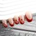 Shop Halloween Press on Nails - Medium Length Horror Bloody Fake Nails | Red French Tips Coffin Full Cover with Glue | 24Pcs for Halloween Party - Buy Online on SooperMarket.com