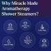 Miracle Made Aromatherapy Shower Steamers - Eucalyptus & Mint (15 Tablets) | Natural Essential Oil Shower Bombs for Nasal Congestion Relief and Relaxation - Buy Online on SooperMarket.com