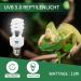 Buy Lucky Herp UVB Lamp 13W E27 - Ideal for Reptiles & Turtles | Best UVB 150 Terrarium Lighting - Buy Online on SooperMarket.com