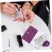 Mikinona 2pcs Nail Art Card Holder Stamping Nail Forms Sticker Organizer Rectangular Nail Art Plate Nail Stencil Bag Nail Art Stand Nail Steel Plate Package Nail Decals Purple Christmas Purple 14.5X9.5X1.8CM - Buy Online on SooperMarket.com