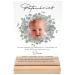 Sponsor letter for godfather Personalized sponsorship certificate with photo on acrylic glass gift for patentante & godfather for baptism baptismal gift incl. Wooden foot godparents 20x30 cm (eucalyptus)