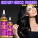 Extra-Strength Herbal Hair Growth Oil - Rosemary Hibiscus & Fenugreek - 4 oz for All Hair Types | International Shipping Available - Buy Online on SooperMarket.com