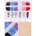 3D Colorful Flower Nail Charms | Acrylic Rhinestone Decorations | Kalolary Nail Art Studs | Gold Silver Caviar Beads | Women Girls | 12 Grids/Box - Buy Online on SooperMarket.com