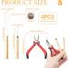 Professional Hair Extension Tools Kit with 200 Silicone Nano Beads - Hair Extension Pliers, Loop Threader - Brown - Buy Online on SooperMarket.com