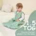 Looxii 1.5TOG Cotton Baby Sleeping Bag | Soft Newborn Sleepsack for Boys and Girls 12-18 Months | Grey & Green - Buy Online on SooperMarket.com