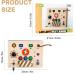 Joyreal Montessori Busy Board | Educational Wooden Toys for Toddlers 2-4 Years | Motor Skills Development - Buy Online on SooperMarket.com