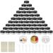 70 Pcs Cosmetic Jars 5 ML Sample Pots For Cosmetics Travel Pots For Cream Travel Pots For Toiletries Travel Pot Cosmetic Pots For Women (70 black)