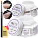 Saviland Builder Nail Gel Kit - 2PCS 1.06OZ Clear Sculpture & Builder Base Gel Nail Extension Gel Kit with Nail Art Brush Nail Forms for Beginners Home DIY Professional Salon 60g Clear