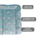 Babynness Waterproof Wrapping - High Quality Wipeable & Easy to Clean - Diaper Documents Organizer in Moon & Star Blue - 50x70 cm - Buy Online on SooperMarket.com