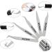 Lash Extension Tweezers Set - Curved & Straight Pointed Applicator Tool for Eyelash Extensions - Buy Online on SooperMarket.com