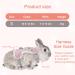 Adjustable Rabbit Leash Set - 2 Breathable Harnesses for Rabbits Hamsters & Cats - Soft & Comfortable - Available in Pink & Gray - Buy Online on SooperMarket.com