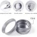 Redamancy 10 Pcs Aluminium Tins Jars Aluminium Empty Containers 15 ml Aluminium Tin Jars with Screw Lids Empty Cosmetics Container Pots for Lip Balm Cream Candles Cosmetics (Silver) - Buy Online on SooperMarket.com