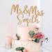Wedding Cake Toppers Engagement Gifts Mr & Mrs Cake Topper Personalised Gifts for Couple Party Decorations Wooden Cake Topper Custom Gifts 2 Designs with Any Name(Design1) - Buy Online on SooperMarket.com