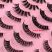 20 Pairs Russian Strip Lashes - D Curl Cat-Eye Wispy False Eyelashes with Clear Band | Natural Look & Volume - Heracks - Buy Online on SooperMarket.com