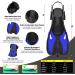 Adults Snorkeling Set with Dry Top Snorkel, Flippers, Mask, and Gear Bag - Blue-Black - Large-X-Large - Buy Online on SooperMarket.com