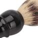 Jauarta Shaving Brush for Men - Portable Black Curved Handle Foaming Beard Cleaning Brush for Home Salon & Travel - Buy Online on SooperMarket.com