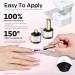 Modelones Glitter Gel Top Coat 2 in 1 Pearl Gel Nail Polish Clear Glitter Glossy Sparkle Finish Long Lasting Soak Off Mermaid Shimmer Pearlescent Glitter Gel Polish Nail Art Home DIY 10 ML - Buy Online on SooperMarket.com