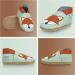 Soft Sole Baby Shoes - Leather Toddler Shoes for Baby Girl or Boy (6-12 Months) - Grey Fox Design - Buy Online on SooperMarket.com