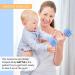 Silicone Baby Dumbbell Teether Toy - Weighted Rattle Sensory Toy for Boys and Girls - Blue - Buy Online on SooperMarket.com