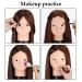 Beauty Star 23.5 Mannequin Head with 80% Real Human Hair + Table Clamp Holder & DIY Hair Styling Set - Dark Brown - Buy Online on SooperMarket.com