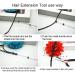 Premium Hair Extension Kit - Pliers Braiding Tools Crochet Hook & Silicone Micro Rings - Perfect for Hair Extensions & Feathers (Black) - Buy Online on SooperMarket.com