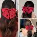 Hair Bow Large Red Hair Bow Hair Clip Hair Bows Bows for Hair Hair Bows for Women Black Bows Hair Ribbons Bow Hair Barrettes French Barrette Hairpin Hair Accessories for Thick Curly Hair - Buy Online on SooperMarket.com