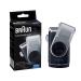 Braun MobileShave M-90 Travel Shaver Silver (Precision Trimmer, Smart Foil, Wide Floating Foil, Washable)