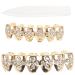 SOIMISS 1 Set Mouth Grill Rapper Props Decorative Teeth Grill Hip-pop Accessories Braces Stitching