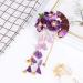 FRCOLOR Japanese Kimono Flower Hair Clips - Purple Bridal Kanzashi Hair Accessories for Women and Girls - Buy Online on SooperMarket.com