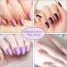 EBANKU 960 Colorful Short False Nails Full Cover Coffin Press on Nails Set with Nail File and Stick - Natural Fake Nails for Women Girls - Buy Online on SooperMarket.com