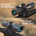 Pinty 2.5-10x40 Tactical Rifle Scope with Red Laser Combo - Green Lens - Buy Online on SooperMarket.com