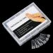 BNG 120 Pcs Frosted Dual Nail Forms - Professional Polymer Gel Nails Extension Molds for Quick Building and Full Cover Acrylic Nails - Buy Online on SooperMarket.com