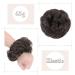 Thick Messy Curly Hair Bun Extension | Synthetic Updo Scrunchie - Brown 45g Reddish Brown - Buy Online on SooperMarket.com