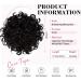 REECHO Large Curly Wave Fake Bun Hairpiece for Women - Black Brown Updo Extension - Buy Online on SooperMarket.com