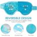 Cooling Eye Cover | Reusable Gel Bead Eye Mask for Dark Circles & Puffiness | Durable Hot Cold Compress for Eye Care | Sleep Mask "Sky Blue - Buy Online on SooperMarket.com