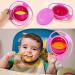 360 Degrees Gyro Bowl - Unspillable Snack Toddler Bowl - Anti Spill Magic Bowl for Babies and Kids - Pink - Buy Online on SooperMarket.com